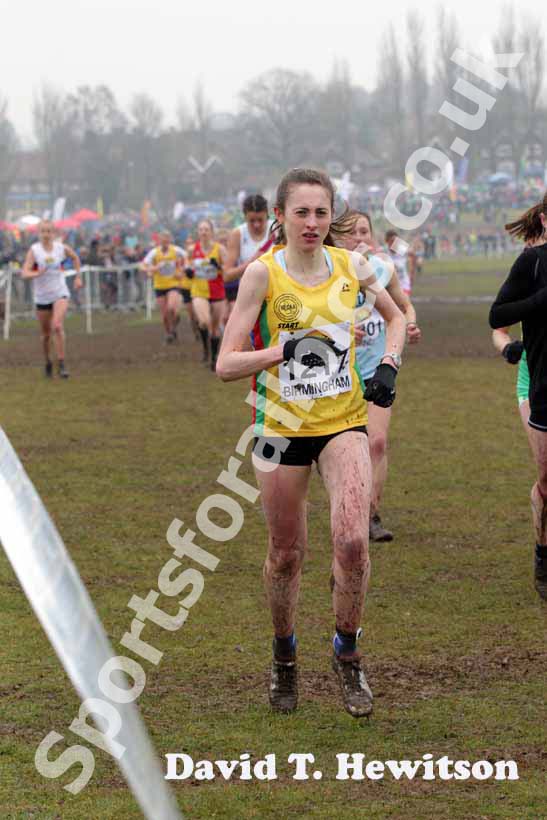 Josie Stone during the senior womens McCain World Cross Country Trials and Inter Counties.